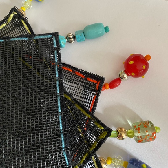 Hand made beaded beverage veils set of 4 - Picture 10 of 12